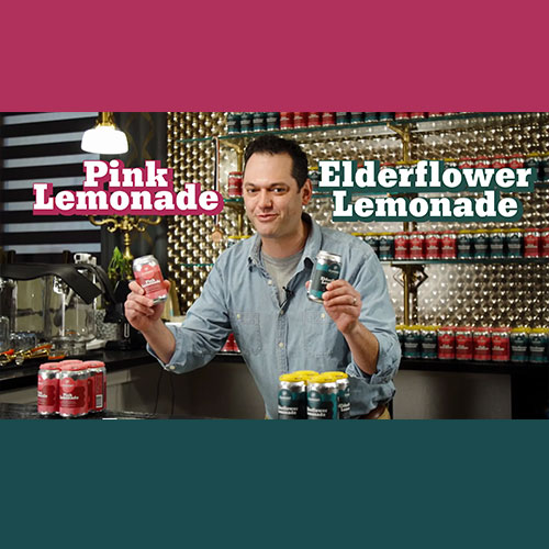 pink lemonade, elderflower lemonade infomercial